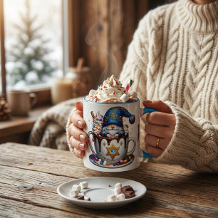 Personalise Hot Cocoa Two-Tone Coffee Mug