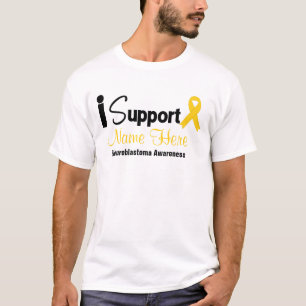 Personalise I Support Neuroblastoma Awareness T-Shirt