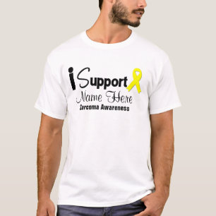 Personalise I Support Sarcoma Awareness T-Shirt
