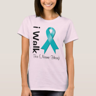 Personalise I Walk For PCOS Awareness T-Shirt