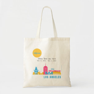 Personalise I Was Here Los Angeles, California Tote Bag