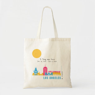 Personalise I Was Here Los Angeles, California Tote Bag