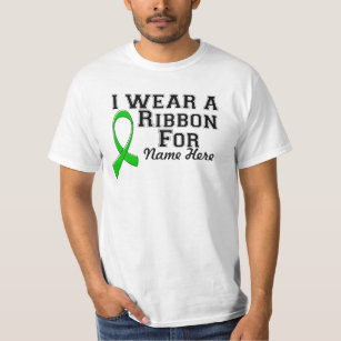 Personalise I Wear a Green Ribbon T-Shirt