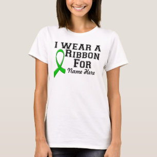 Personalise I Wear a Green Ribbon T-Shirt