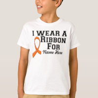 Personalise I Wear an Orange Ribbon