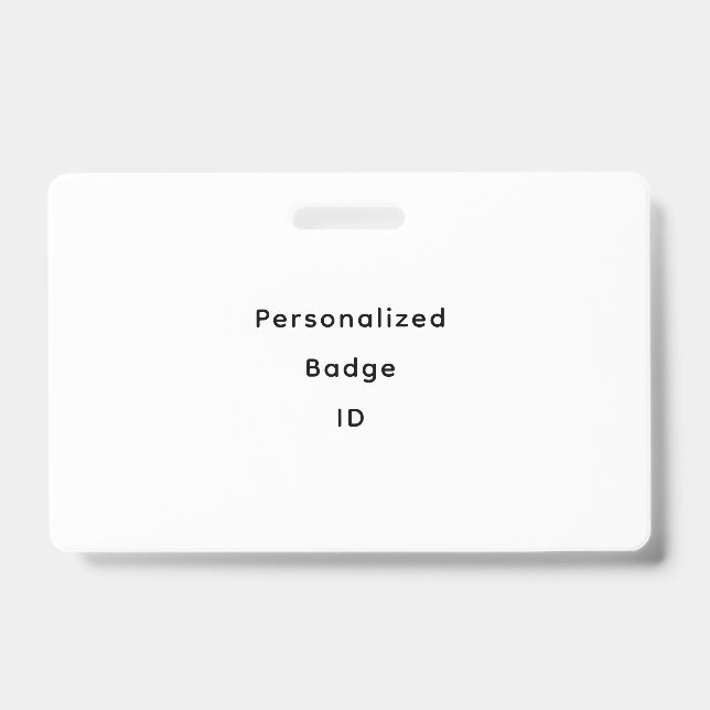 Personalise ID Badge (Front)