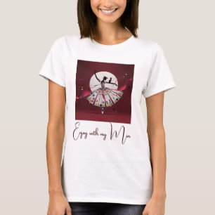 personalise image & Text woman t-shirt