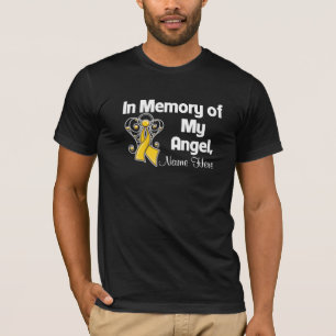 Personalise In Memory of My Angel Childhood Cancer T-Shirt