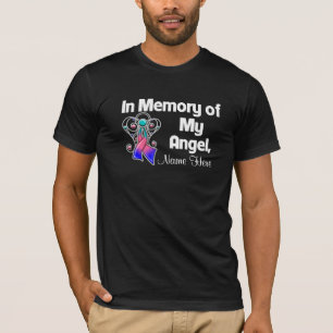 Personalise In Memory of My Angel Thyroid Cancer T-Shirt