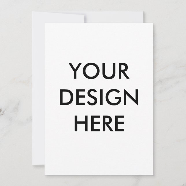  Personalise Invitation, Size: 5" x 7" Paper White Invitation (Front)