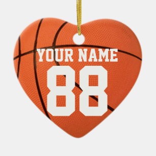 Personalise It, Basketball Ceramic Tree Decoration