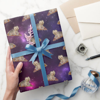 Personalise It! Flying Pizza Pet Wrapping Paper