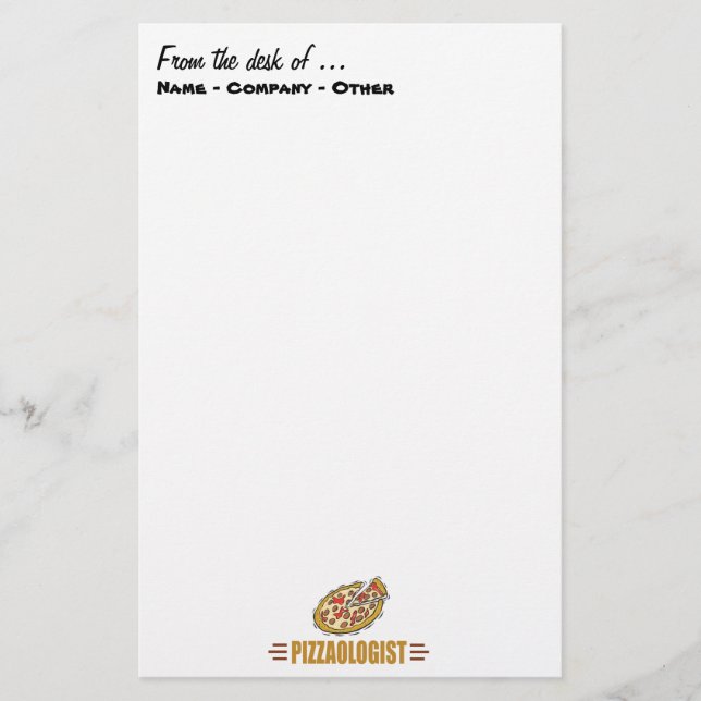 Personalise It! Funny Pizza Love Pizzaologist (Front)
