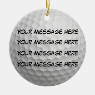 Personalise it, Golf Ball Ceramic Tree Decoration