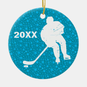 Personalise it, Hockey Ceramic Tree Decoration