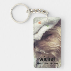 Personalise It! Pet Photo Memorial Poem Key Ring