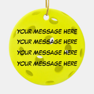 Personalise it, Pickleball Ceramic Tree Decoration