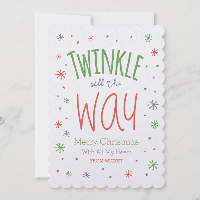 Personalise It! Twinkle All The Way (Front)