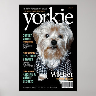Personalise It! Yorkie Mag Poster