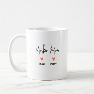 Personalise It! Yorkie Mum 2 Heart Name Coffee Mug