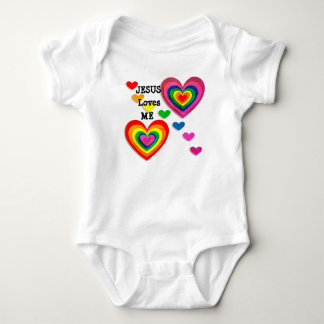 Personalise: Jesus Loves Me with Hearts Tee