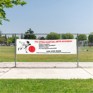 Personalise Jiu Jitsu Martial Arts School Business Banner