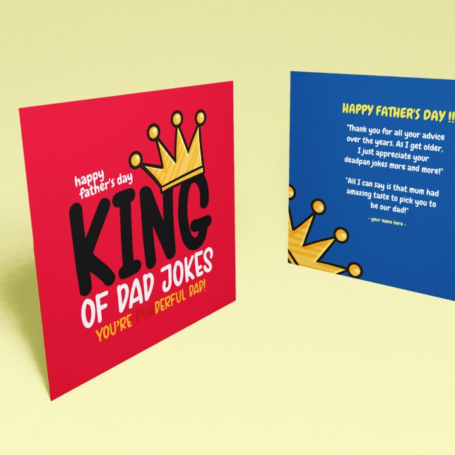 Personalise King of Dad Jokes (Creator Uploaded)