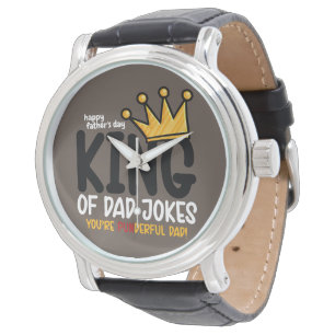 Personalise King of Dad Jokes Watch