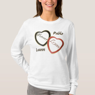 Personalise Ladies Long Sleeve T-Shirt