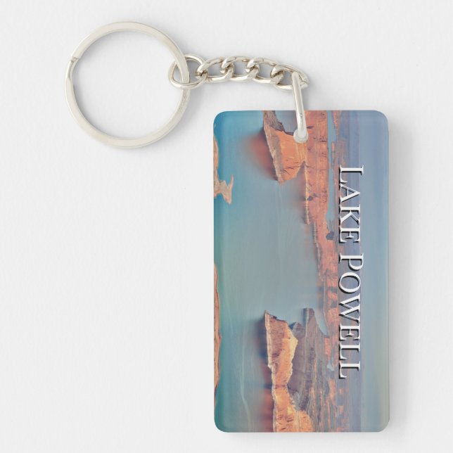 Personalise Lake Powell Family Trip Year Photo Key Ring (Front)