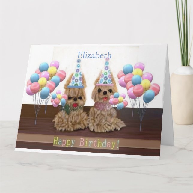 Personalise large "Happy Birthday"  Card (Front)