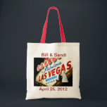 Personalise Las Vegas Wedding Bag<br><div class="desc">Personalise Las Vegas Wedding Bag,  with bride & groom standing in front of the Fabulous Las Vegas Sign! Will make great gifts for your bridesmaid,  maid of honour!</div>