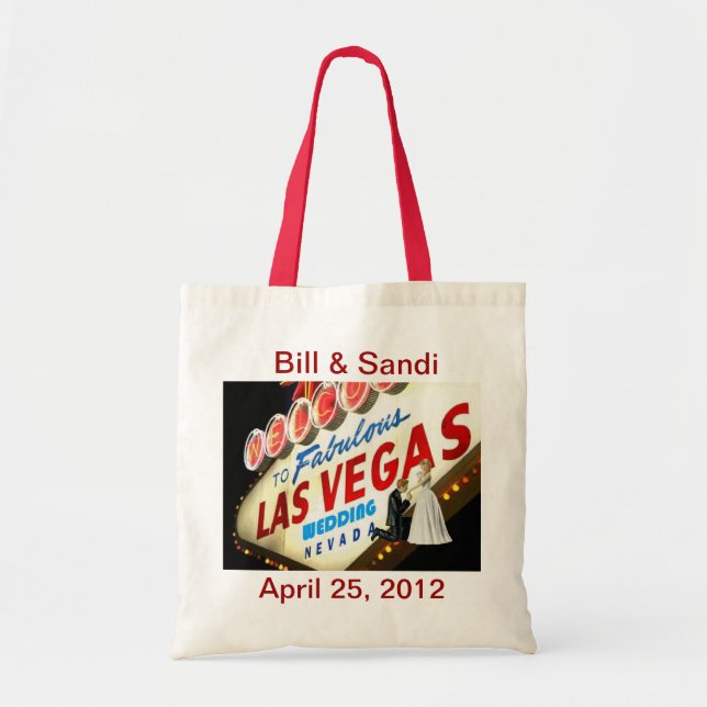 Personalise Las Vegas Wedding Bag (Front)