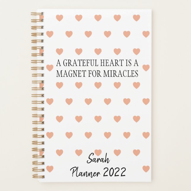 Personalise Latest Weekly Monthly Planner Cute  (Front)