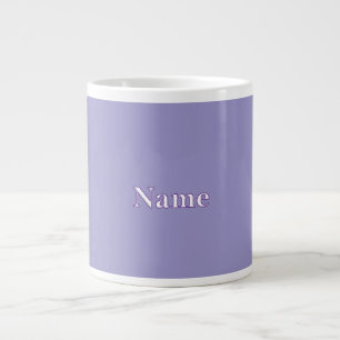 Personalise Lavender Personalise With Name Large Coffee Mug
