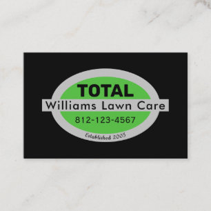 Personalise Lawn Care Mowing Garden 100 Business Card