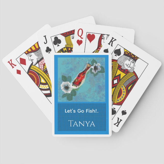 Personalise Let’s Go Fish Name Playing cards  (Back)