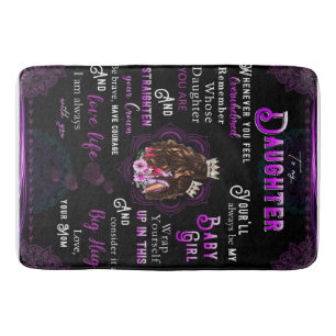 Personalise Letter To My Daughter From Mum Bath Mat