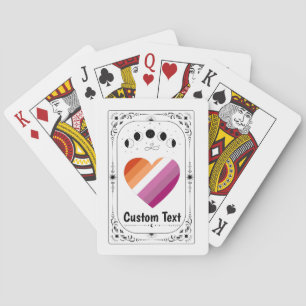 Personalise LGBT Pride Tarot Lesbian Rainbow Queer Playing Cards