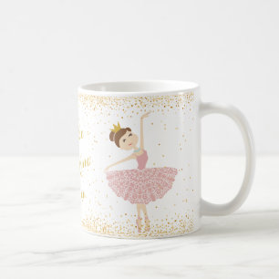 personalise little ballerina name mug