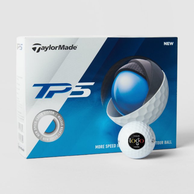 Personalise Logo Taylor Made TP5 Golf Balls (Packaging)