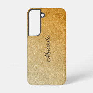 Personalise Luxe Gold Samsung Galaxy Case