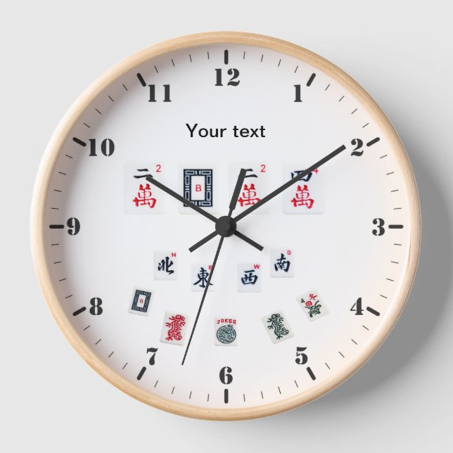 Personalise MahJong symbols for 2024 Clock (Front)