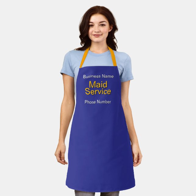 Personalise Maid Service Entrepreneur Blue Apron (Worn)