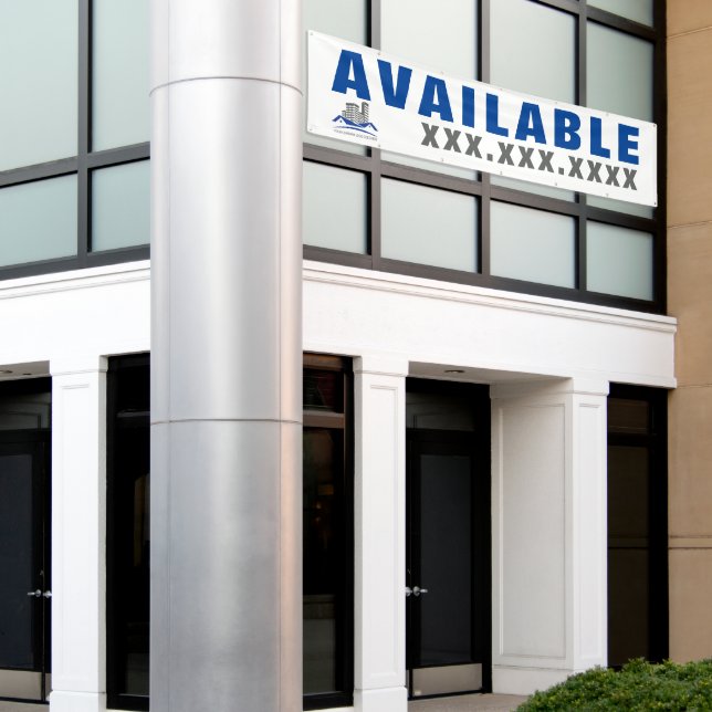 Personalise Mall Space Available Strip Mall Large Banner (Outside Building)