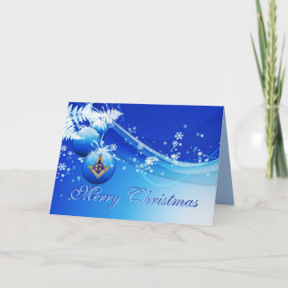 Personalise Masonic Christmas Greetings Holiday Card