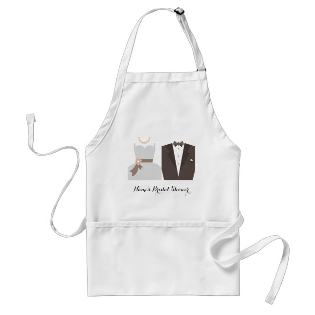 Personalise Me! Bridal Shower Apron-Autographable Standard Apron (Front)