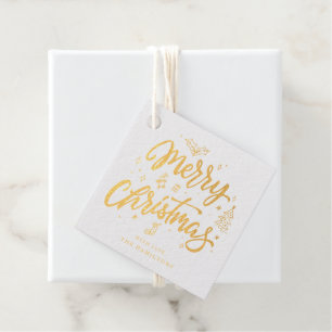 Personalise Merry Christmas Favour Tags