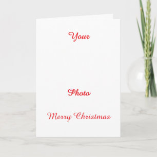 Personalise Merry Christmas Rainbow Holiday Card