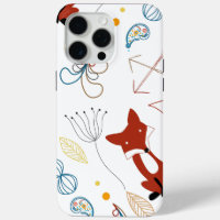Personalise Modern Fox  Woodland Pattern